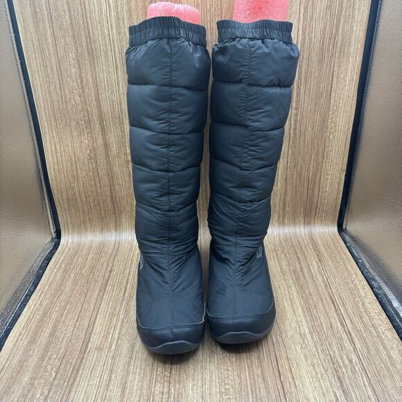 The North Face Nuptse Apres 550-Fill down boots Tall Black Women's Size 9 - Picture 2 of 11